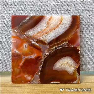 Onyx Slabs Price Decorative Wall Panel Orange Agate Stone