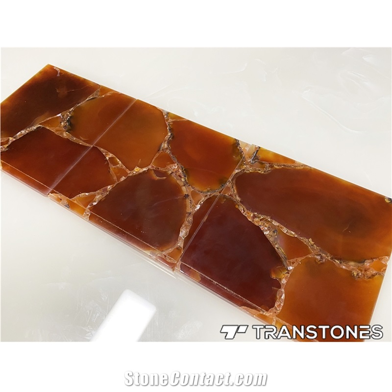 Onyx Slabs Price Decorative Wall Panel Orange Agate Stone