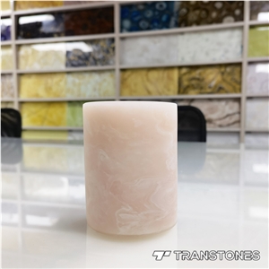 Pink Onyx Panel Decorative Alabaster Sheet For Display Plot