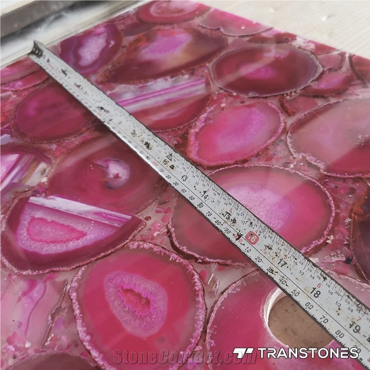 Wholesale Gemstone Slab Glossy Agate Tiles, Semiprecious Stone Slabs