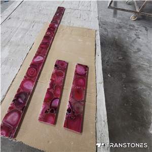 Wholesale Gemstone Slab Glossy Agate Tiles, Semiprecious Stone Slabs