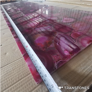 Wholesale Gemstone Slab Glossy Agate Tiles, Semiprecious Stone Slabs
