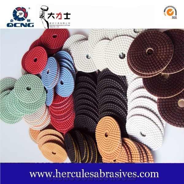 Dry Wet Granite Marble Quartz Polishing Pads 3Step