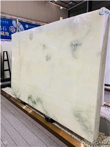 Abiazan White Onyx Slab In China Stone Market