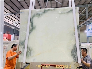 Abiazan White Onyx Slab In China Stone Market