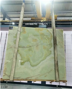 Afghanistan Light Green Verde Afghanistan Onyx Slab In China