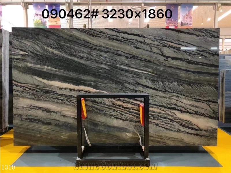 Black Lightning Quartzite Agate Slab In China Stone Market