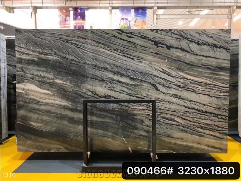 Black Lightning Quartzite Agate Slab In China Stone Market