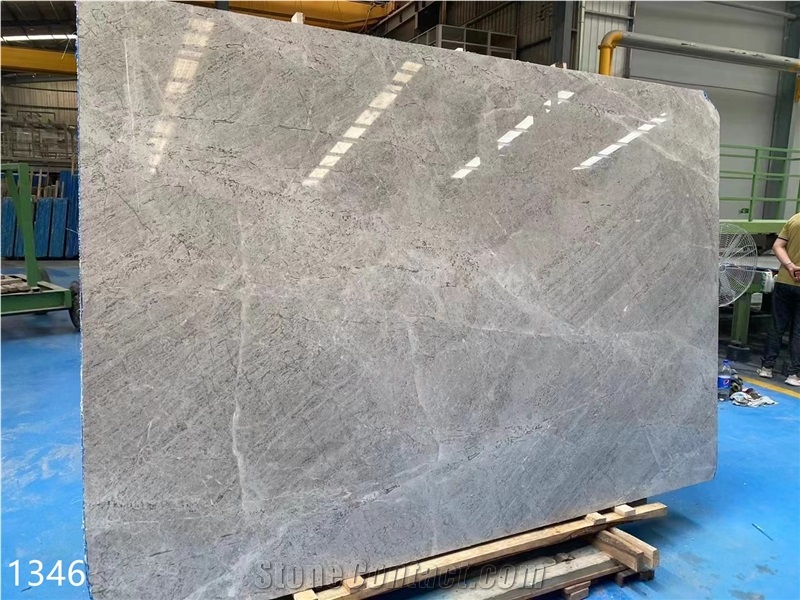 Castle Grey Marble Tundra Light Grey Marble Slab In China