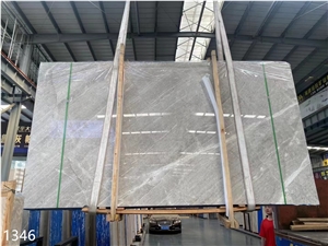 Castle Grey Marble Tundra Light Grey Marble Slab In China