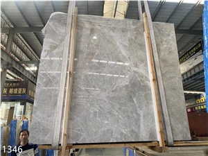 Castle Grey Marble Tundra Light Grey Marble Slab In China