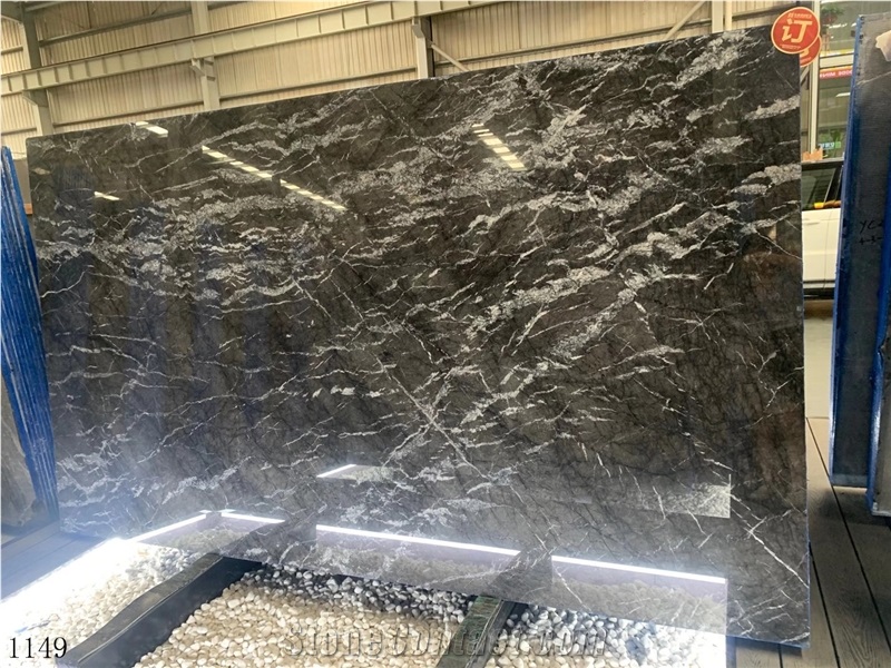 Grigio Carnico Marble Marmo Argentato Gris Timau Slab