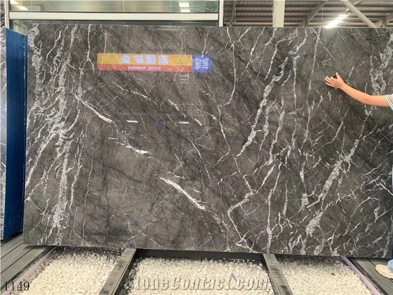 Grigio Carnico Marble Marmo Argentato Timau Grey Marble Slab