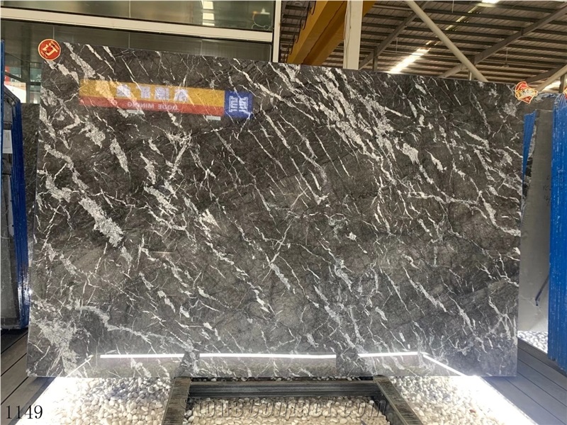 Grigio Carnico Marble Marmo Argentato Timau Grey Marble Slab