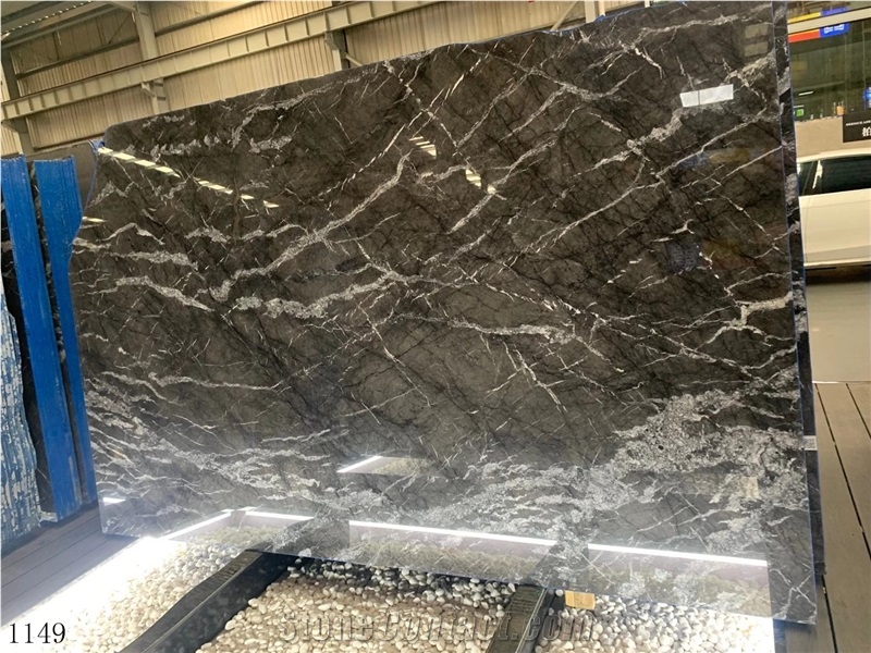 Grigio Carnico Marble Marmo Argentato Timau Grey Marble Slab
