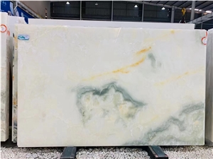 Iran Abiazan White Onyx Slab In China Stone Market