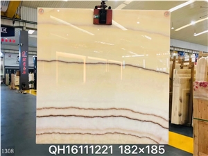 Iran Peachy Onyx Slab Wall Tile Dark In China Stone Market