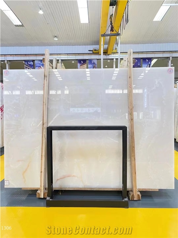 Iran Pure White Onyx Onice Bianco Persian Jade Slab In China