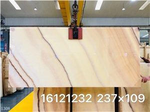 Mexico Durango Orange Onyx Galaxy Slab In China Market