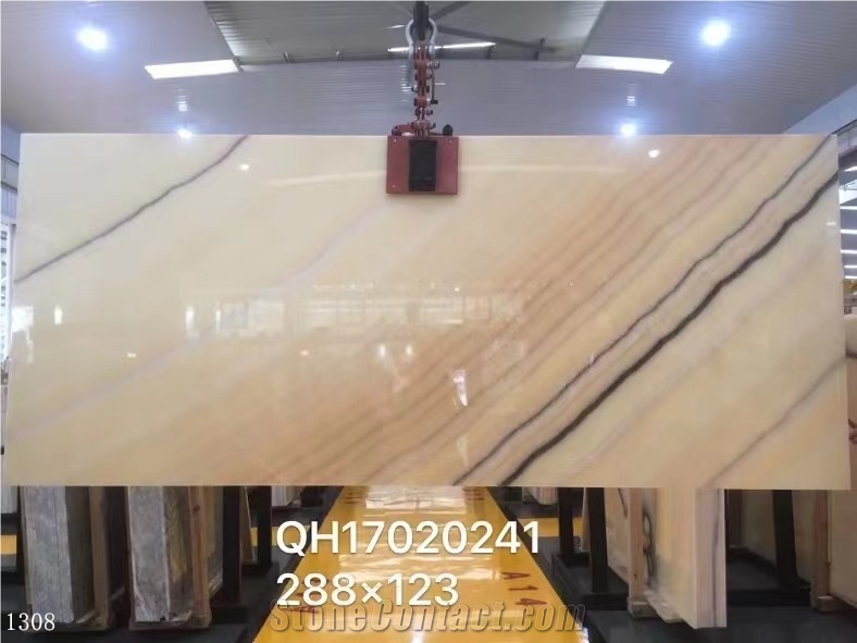 Mexico Durango Orange Onyx Galaxy Slab In China Market