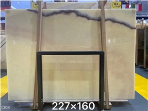 Mexico Durango Orange Onyx Galaxy Slab In China Market