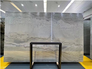 Opus White Pearl Quartzite Slab In China  Market