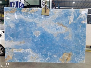 Pakistan Blue Onyx Aqua Gold Onix Slab In China Market
