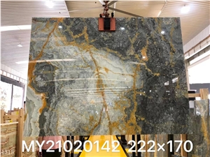 Peacook Ink Onyx Water Jade Moyu Slab In China Stone Market