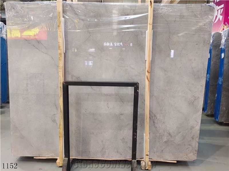 Silver Statuario Armani Calacatta Grey Slab In China Market
