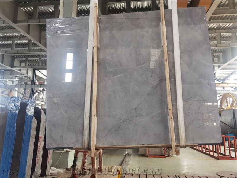 Silver Statuario Armani Calacatta Grey Slab In China Market