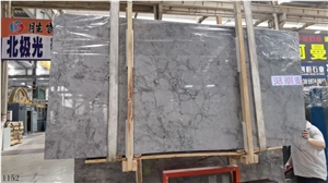 Silver Statuario Armani Calacatta Grey Slab In China Market
