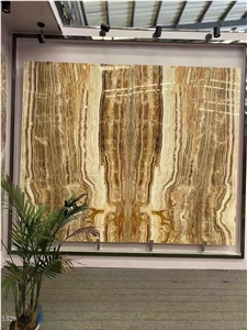 Tra Onyx Brown Traonyx Travertine Slab In China Stone Market