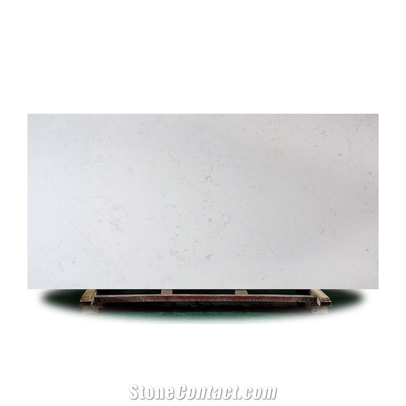 3200*1600 Mm Artificial White Quartz Stone Slab For Home