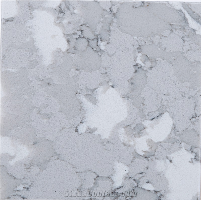 Nostalgia French Vagli Grey Color Artificial Quartz Slabs