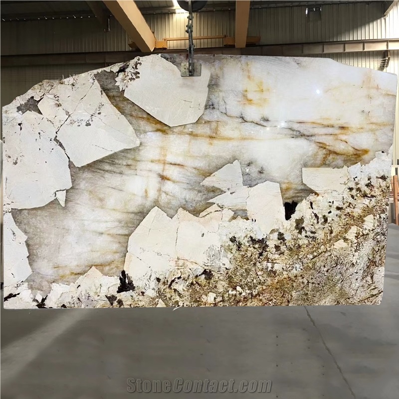 Bookmatch Luxury Polished Pandora Granite Tiles Slab Stone
