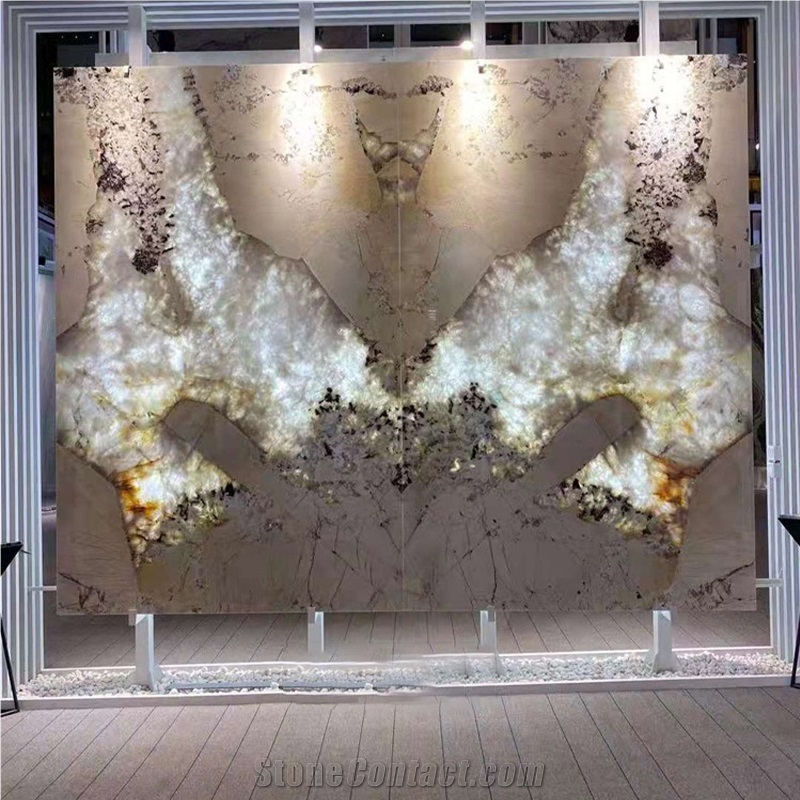 Bookmatch Luxury Polished Pandora Granite Tiles Slab Stone