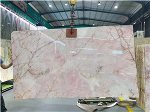 Decorative Natural Stone Pink Crystal Marble Big Slab
