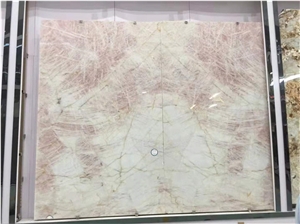 Decorative Natural Stone Pink Crystal Marble Big Slab