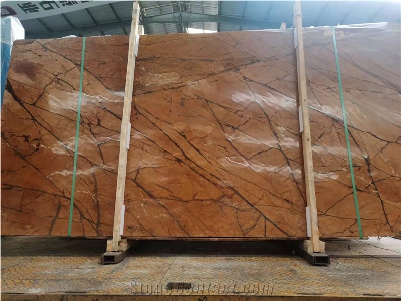 Factory Wholesale Fancy Brown Marble Big Slab
