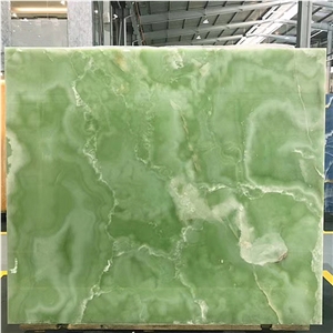 Green Onyx Transmit Wall Tiles Slab Natural Stone