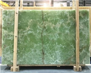 Green Onyx Transmit Wall Tiles Slab Natural Stone
