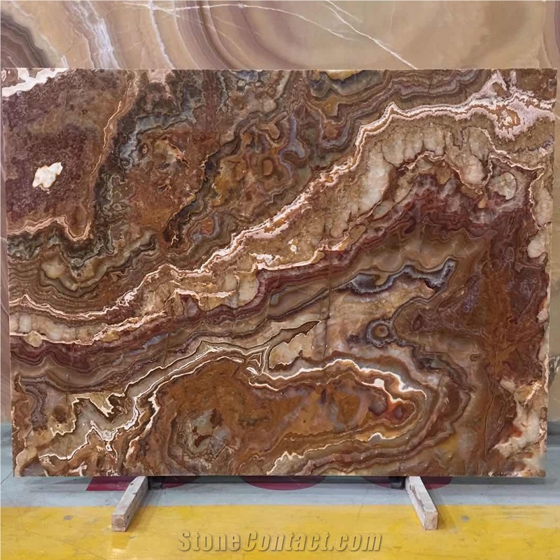 On Sale Factory Decorative Tiger Onyx Yellow Big Slab