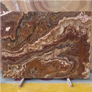 On Sale Factory Decorative Tiger Onyx Yellow Big Slab