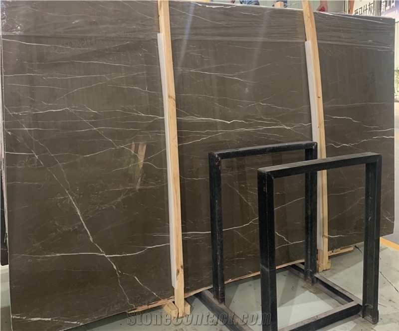 Ornament Golden Brown Marble Big Slab