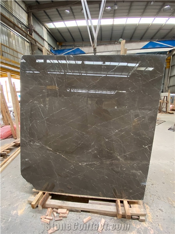 Ornament Golden Brown Marble Big Slab