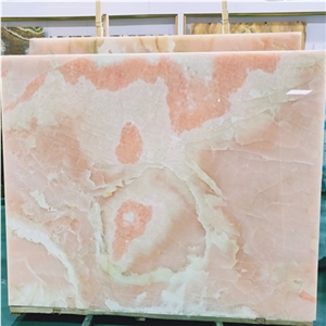 Pink Onyx Polished Wall Tiles Natural Stone
