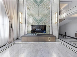 Botanic Green Quartzite Background Stone Wall Tiles
