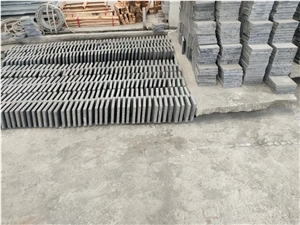 Dark Green Granite Stone Pavers, Bush Hammered Paving Stone