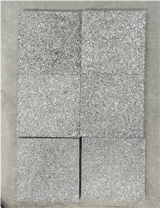 Dark Green Granite Stone Pavers, Bush Hammered Paving Stone
