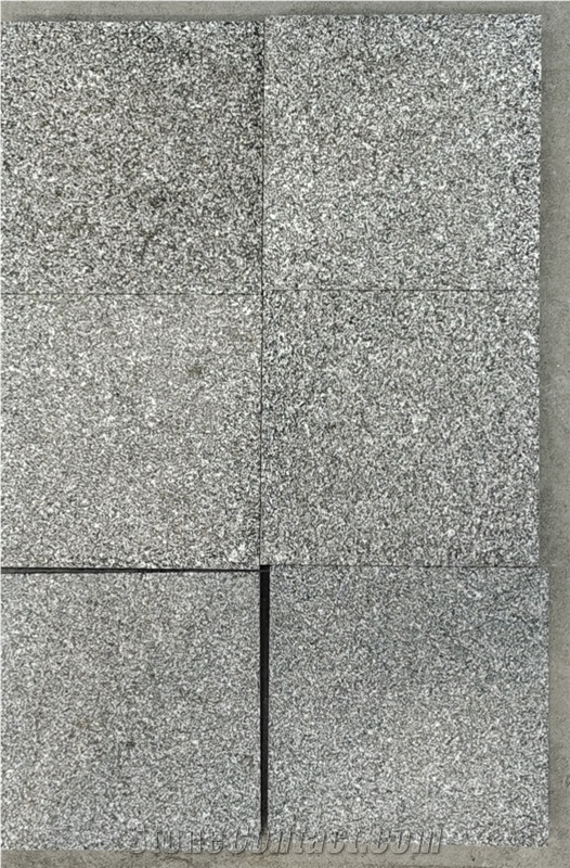 Dark Grey G654 Granite Paver Stone Black Cobblestone Paving
